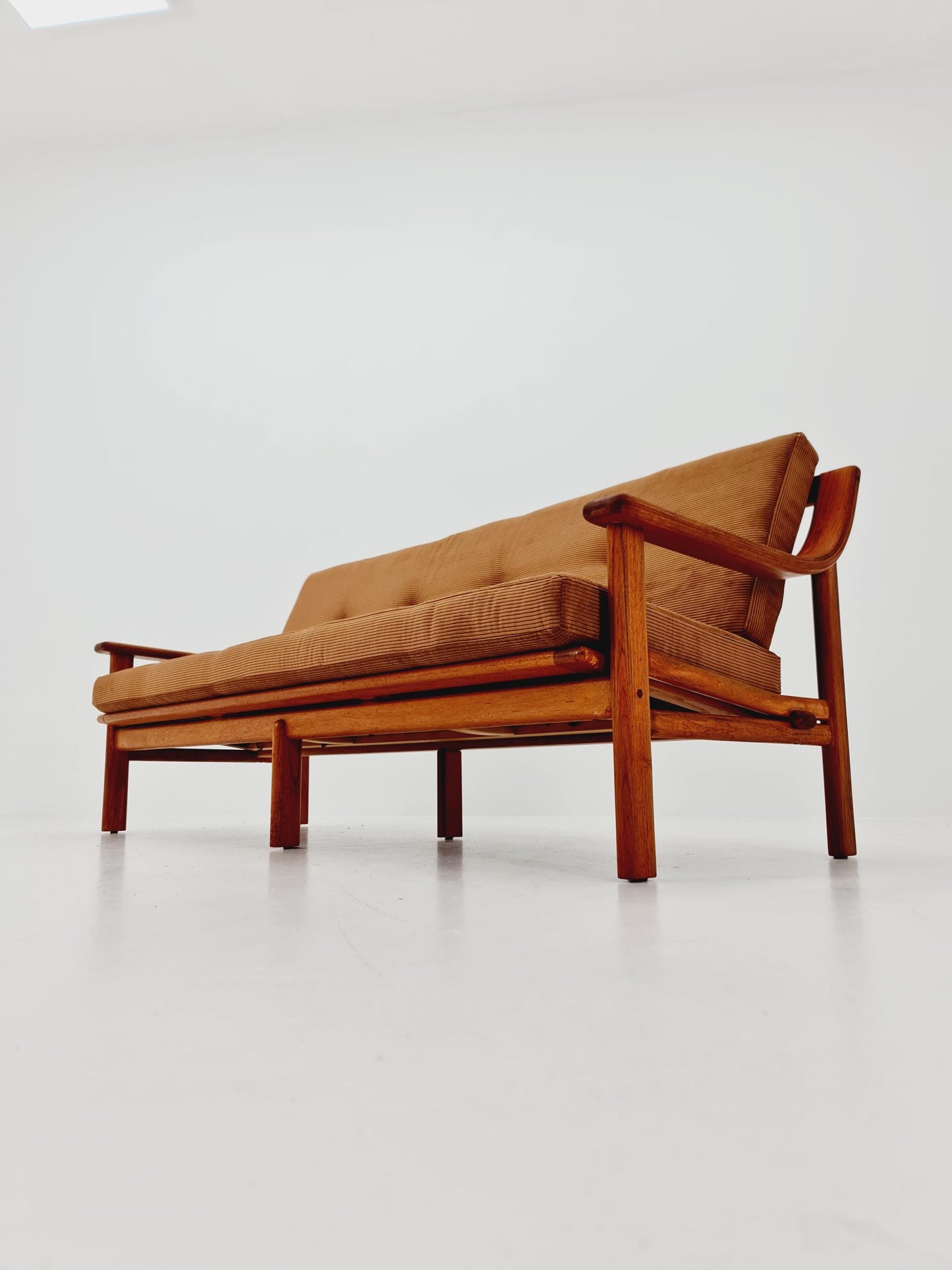 Mid-century Rare Danish teak lounge sofa 3 -Seater ,By Silkborg 1970s