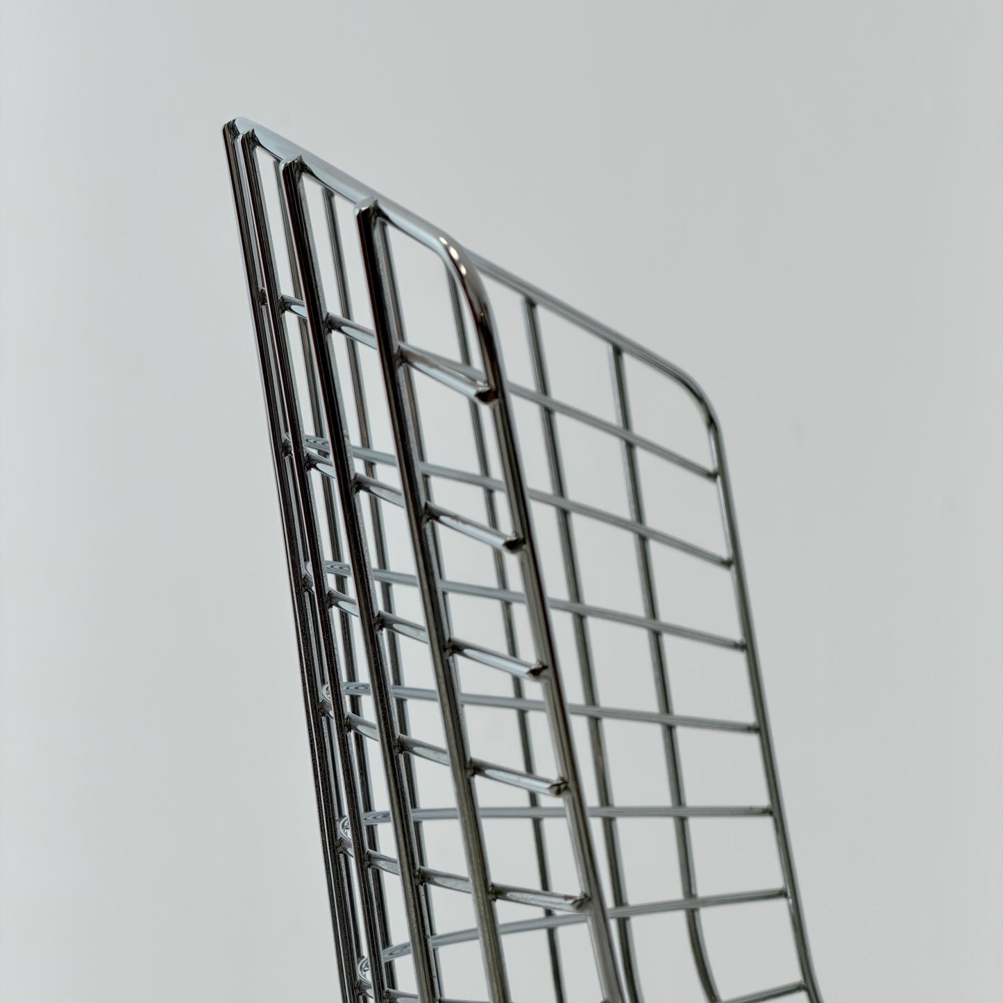 1 of 3 Mid Century Wire Chrom side Chair by Harry Bertoia , 1980s Germany