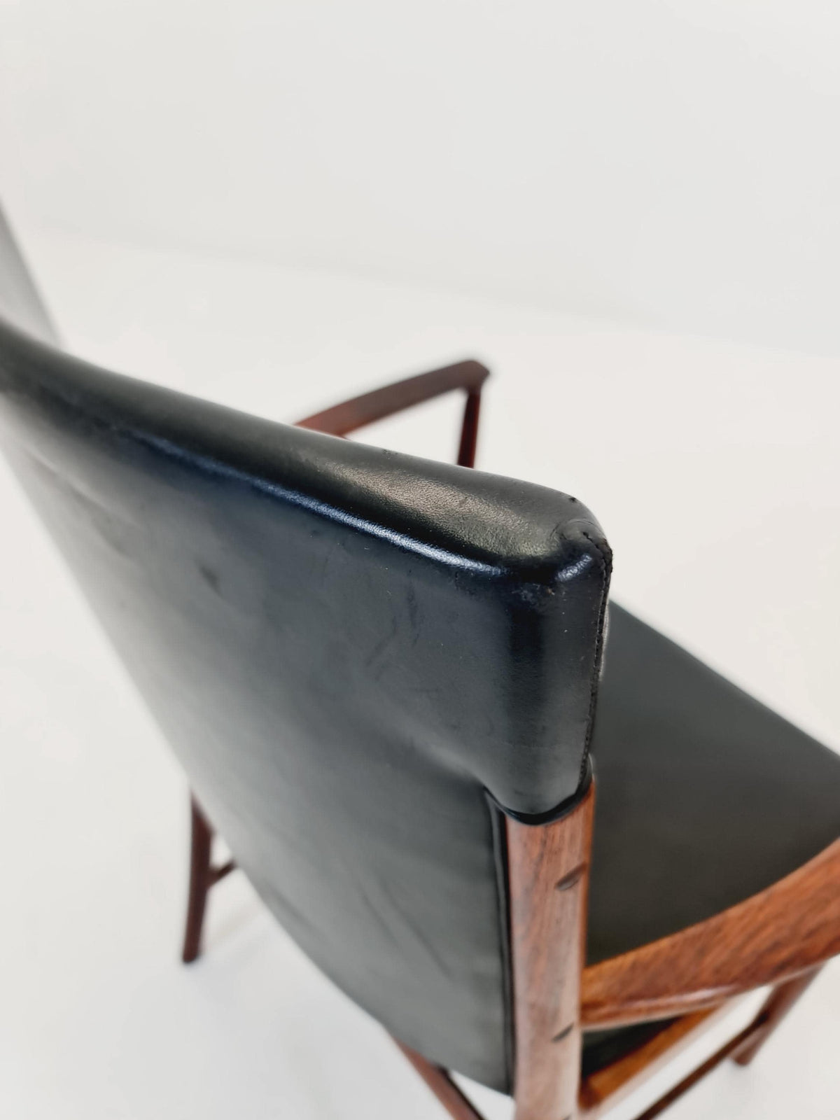 1 of 2 Mid Century Danish solid Rosewood Armchairs by Kai Lyngfeldt larsen Sorren Wiladsen , 1960s