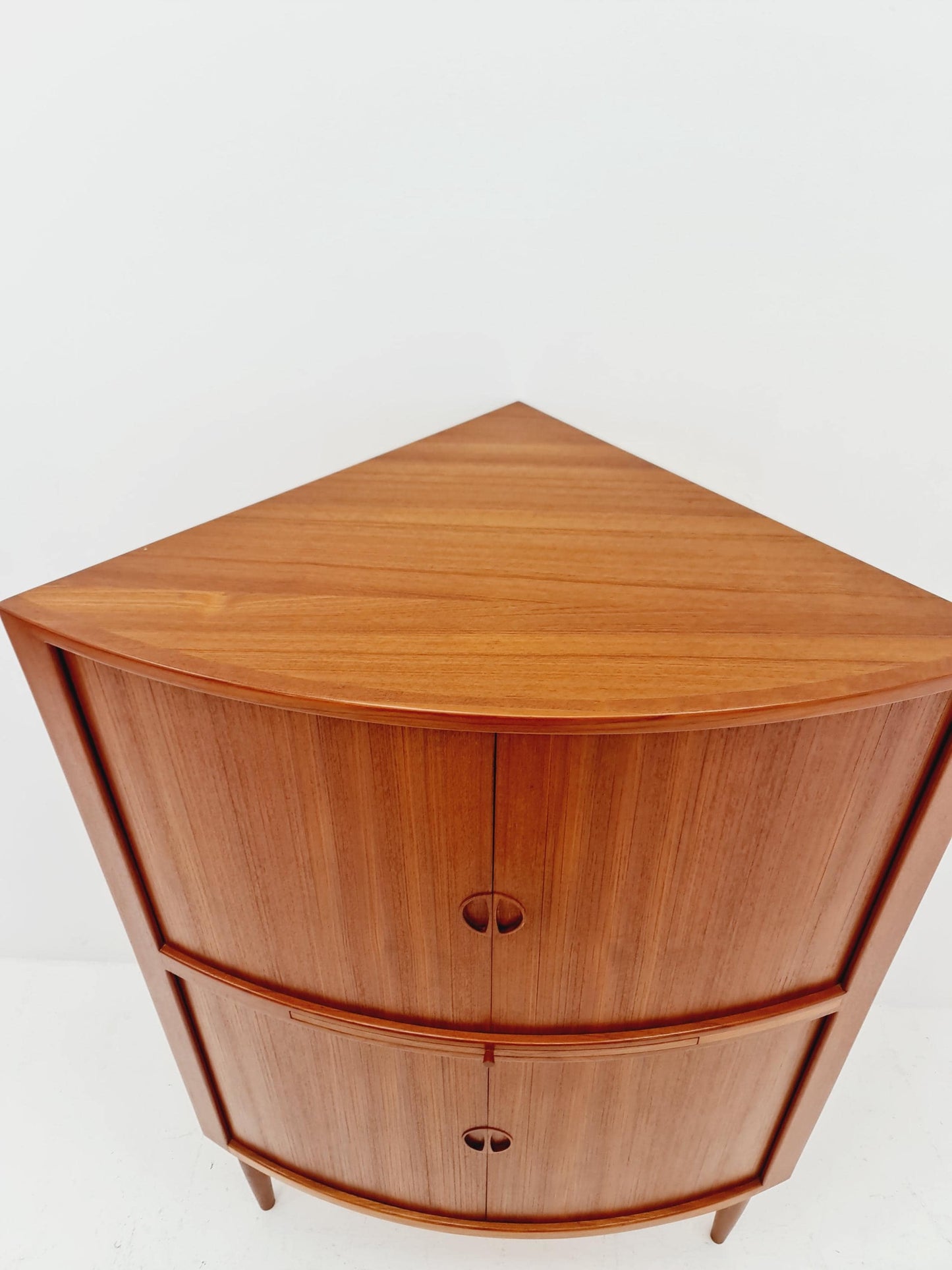 Mid Century Modern danish Drniks corner cabinet teak By johannes Anderson , 1960s