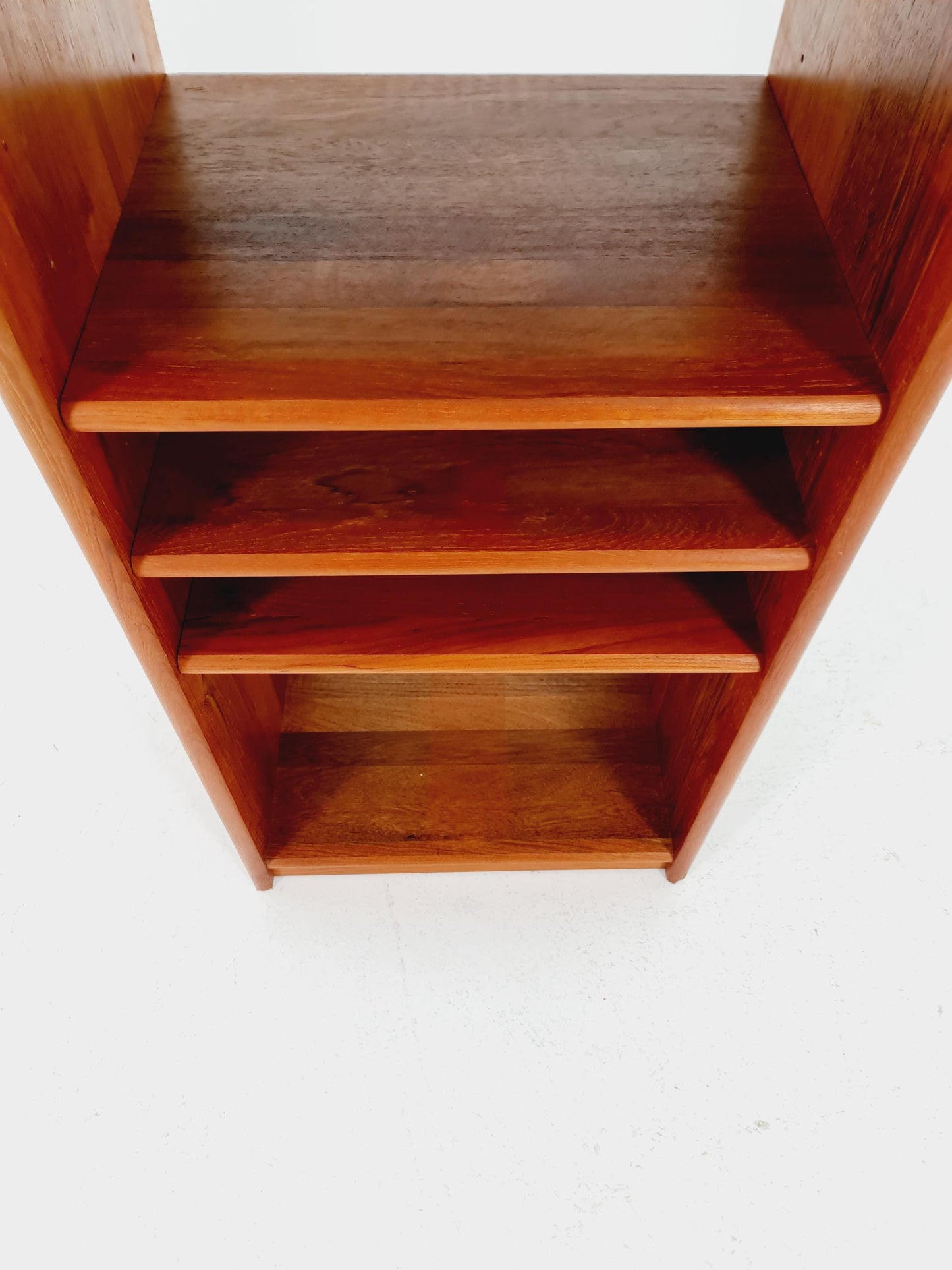 Danish freestanding solid teak vintage bookshelf / book case teak , 1970s