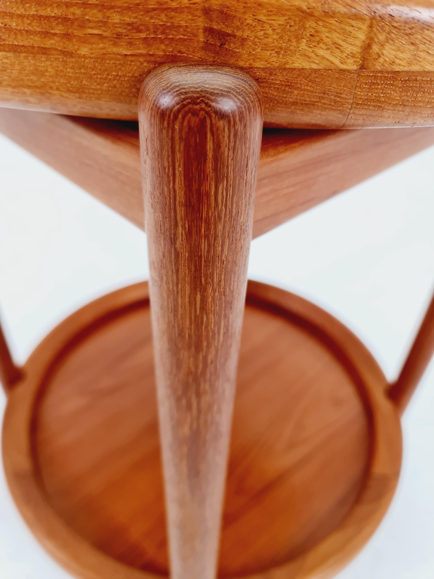 Vintage Danish mid century trolley bar cart in solid teak By Salin Möbler, 1960s