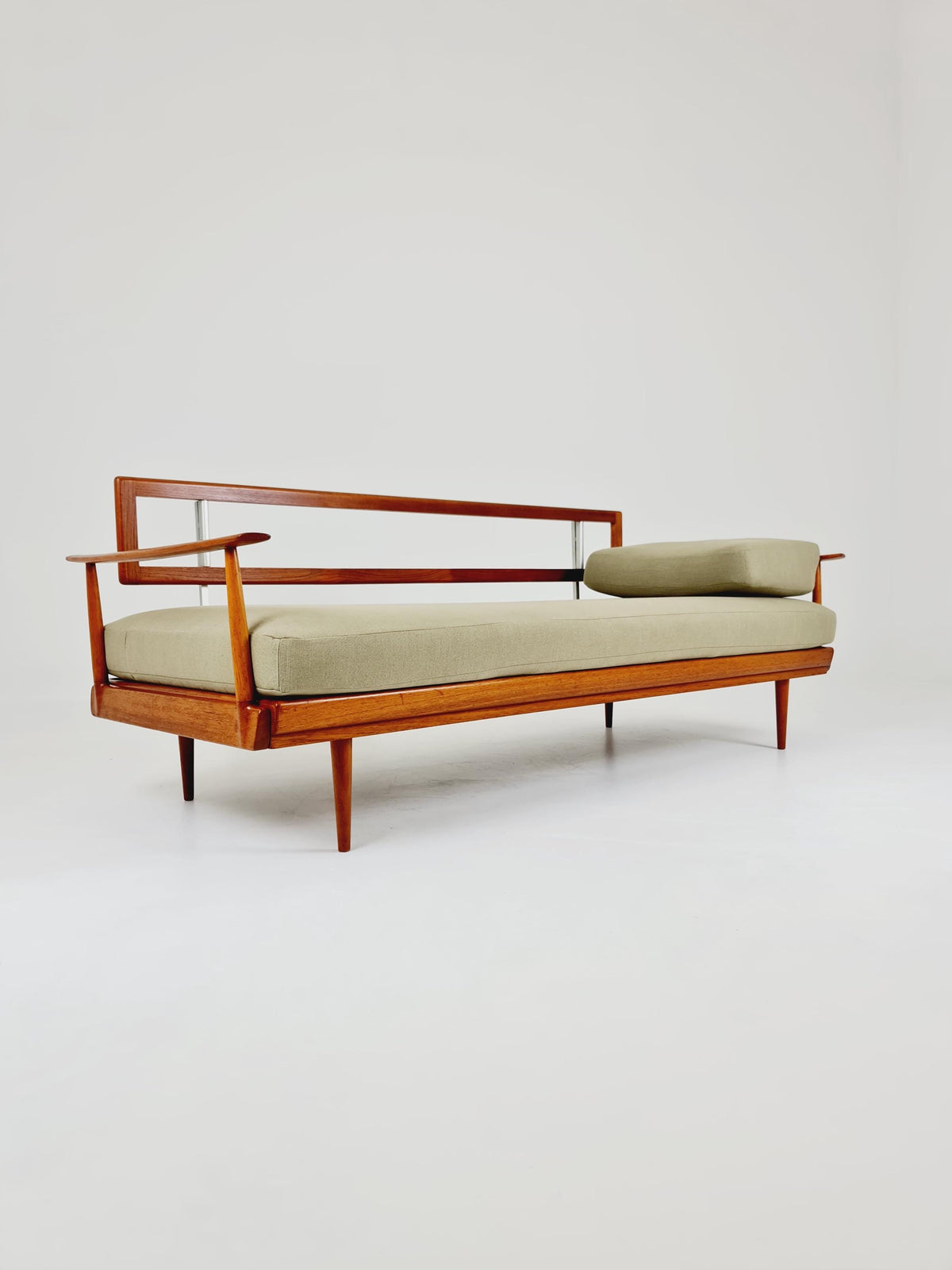 Midcentury Stella Sofa Teak Daybed by Walter Knoll & Wilhelm Knoll, Germany, 1950s