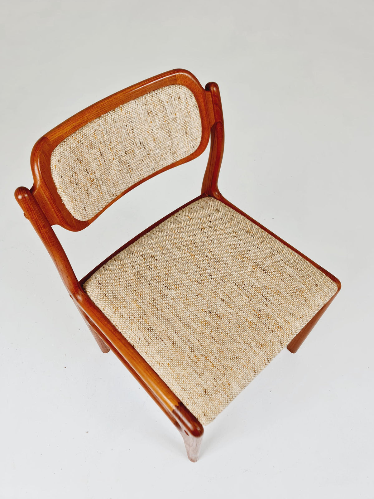 Vintage Danish teak dining chair by johannes Andersen for Uldum Mobelfabrik , 1960s,