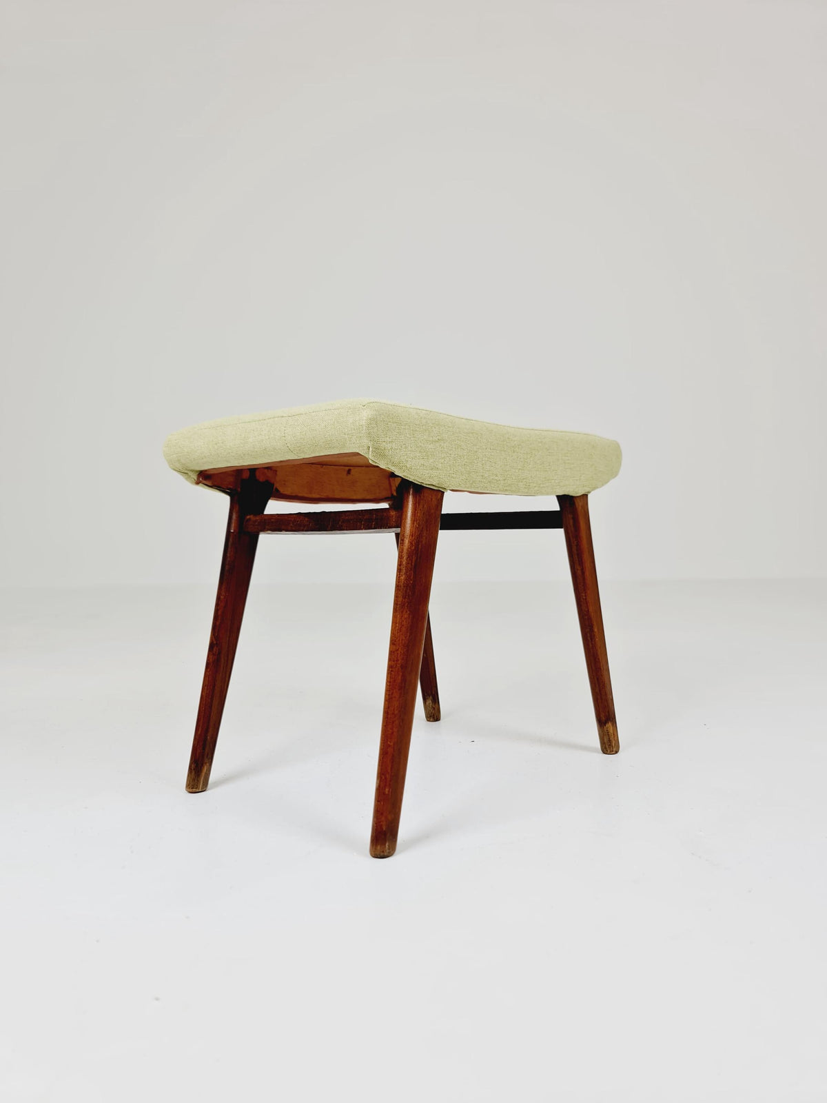Mid century modern German ottoman/footstool make up stool from the 50s