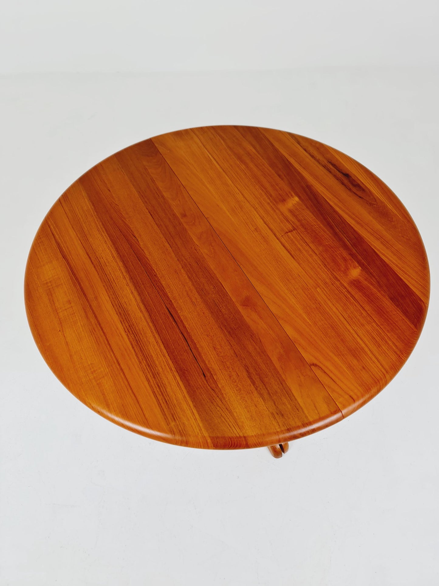 Mid century extendable Danish Modern Solid Teak XXL dining table by Langeskov MöbelFabrik , 1970s