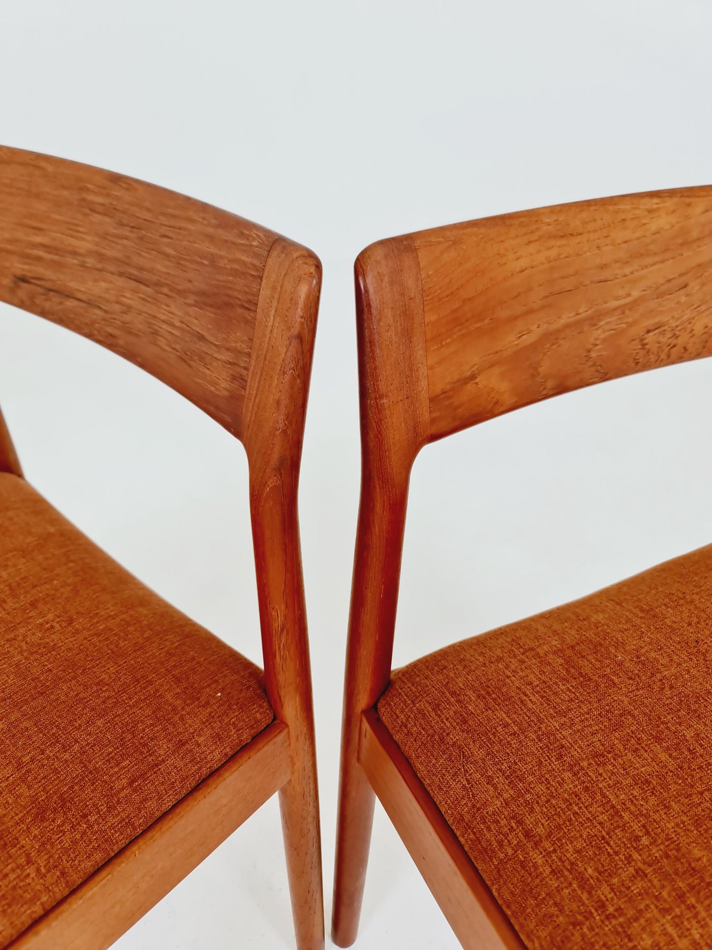 Danish teak dining chairs by David Nygrens Möbelfabrik 1960s, set of 4