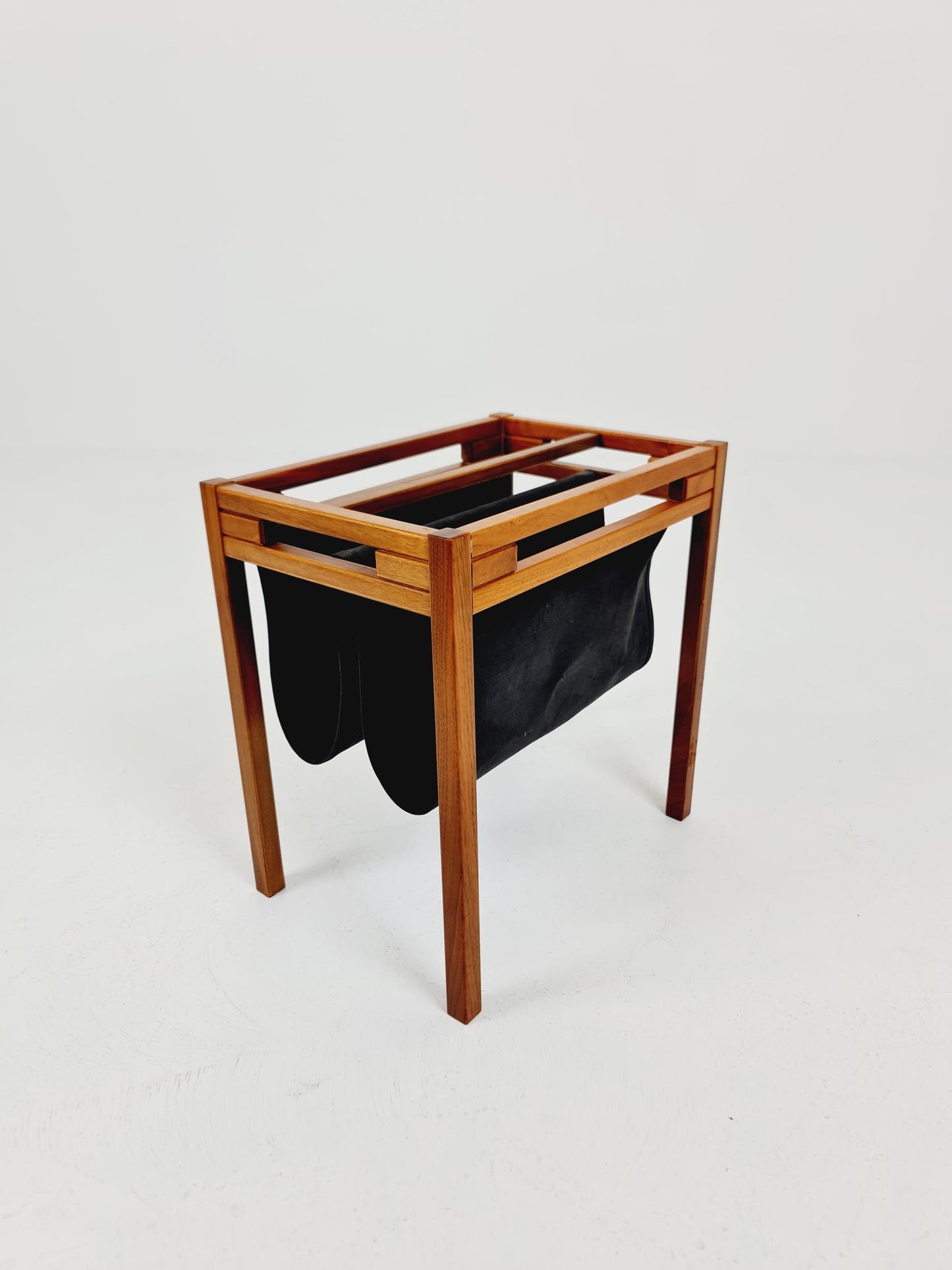 Danish Mid century solid Walnut magazine rack by Salling stolefabrik, 1960s