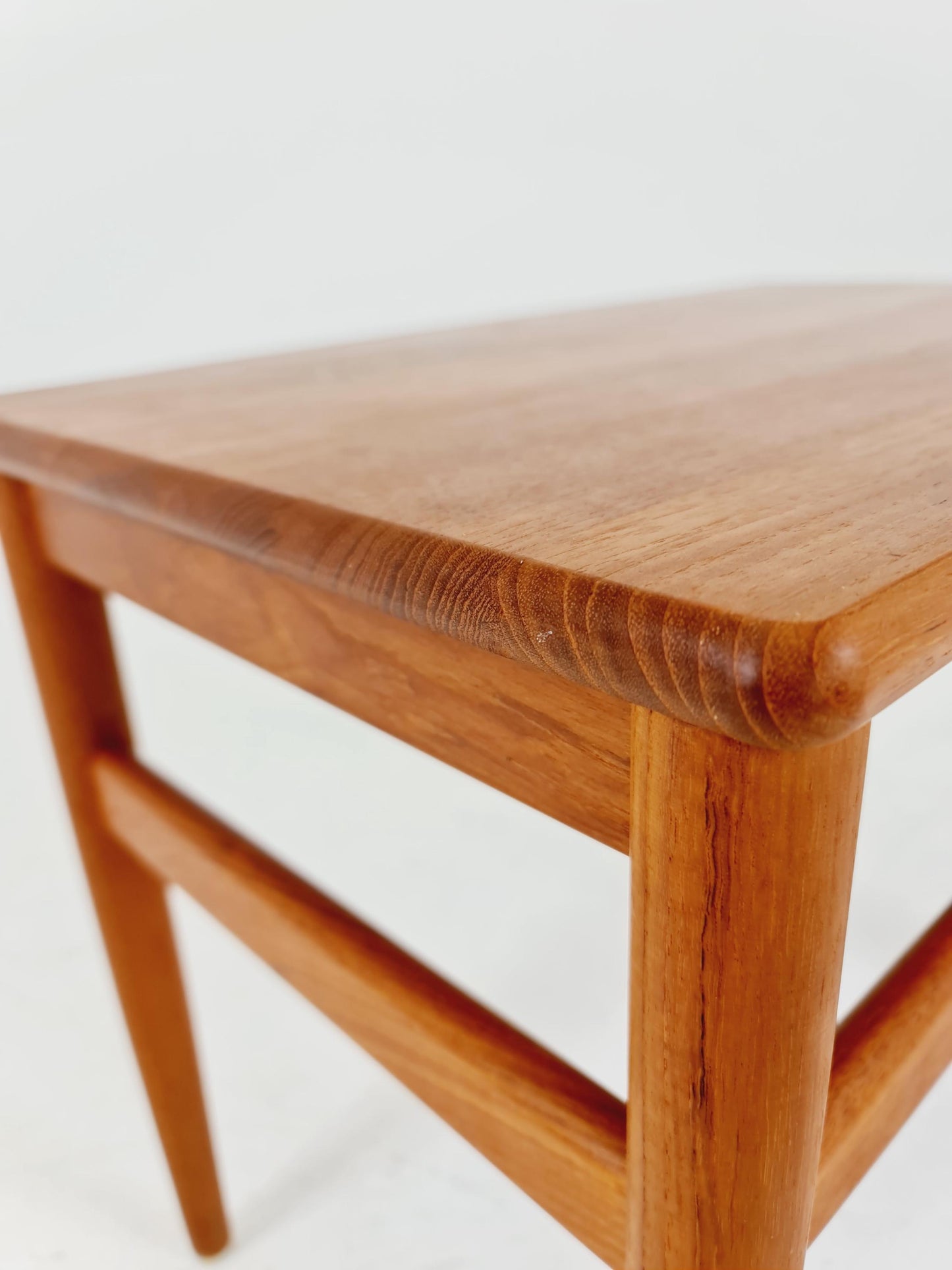 Midcentury Danish Solid teak side table 1960s