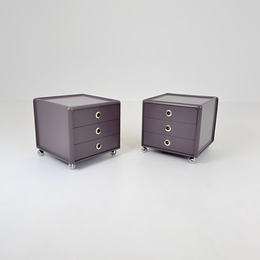 Rare Set of 2 Mid-Century Space Age Nightstands by Peter Ghyczy for Horn Collection, Germany, 1970s