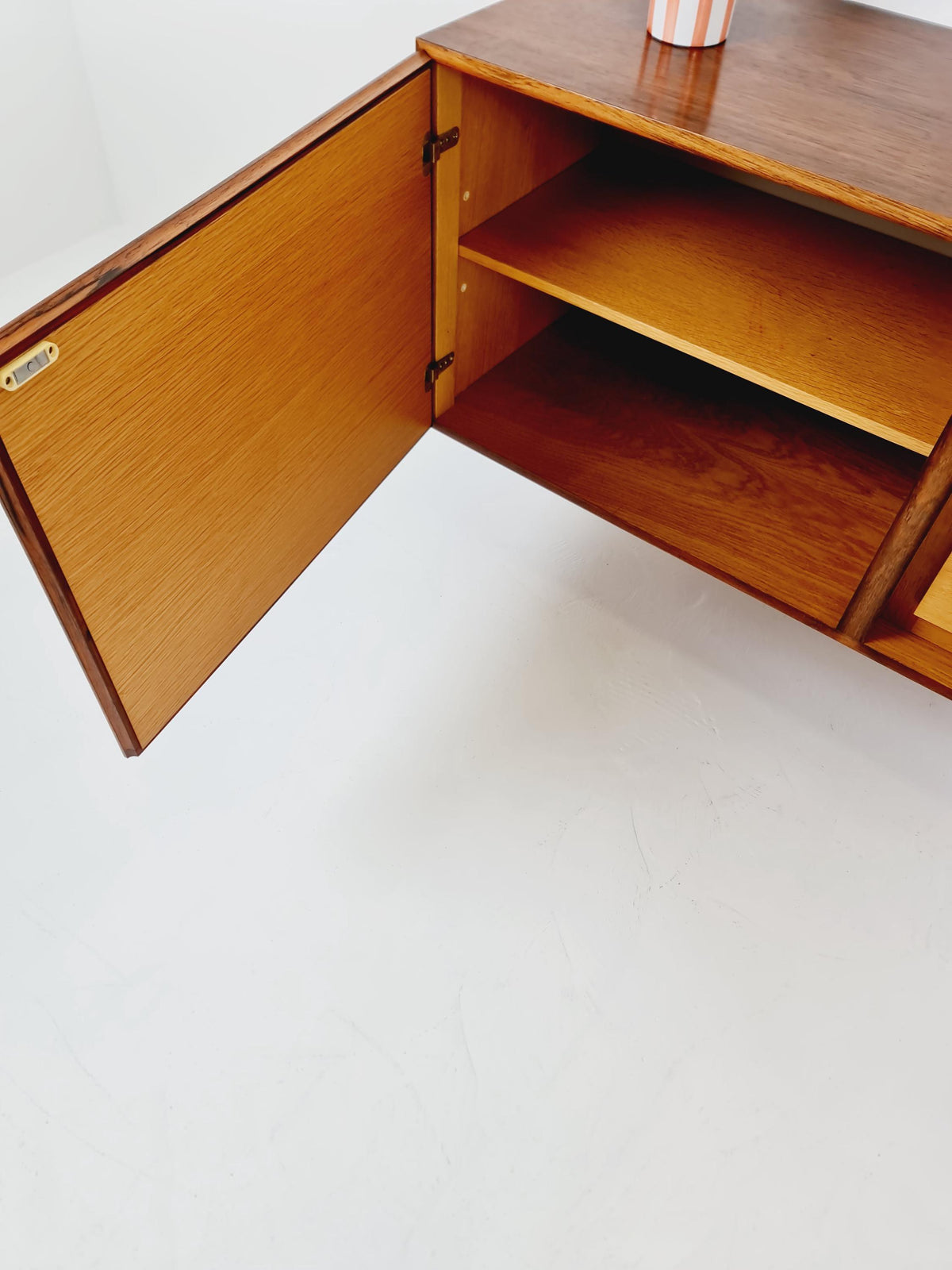 Vintage Mid century German Hanging /Floating Rosewood Sideboard ,1960s