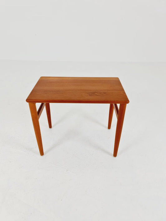 Midcentury Danish Solid teak side table 1960s