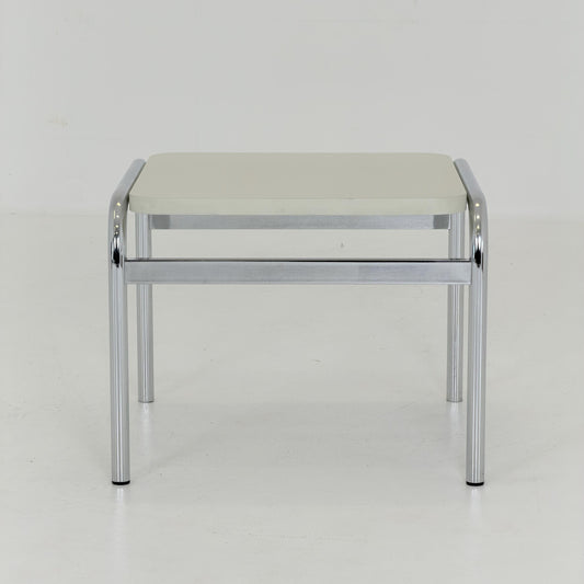 1 of 3 Mid century Girsberger Eurochair white coffee Table, Swiss 1980s,