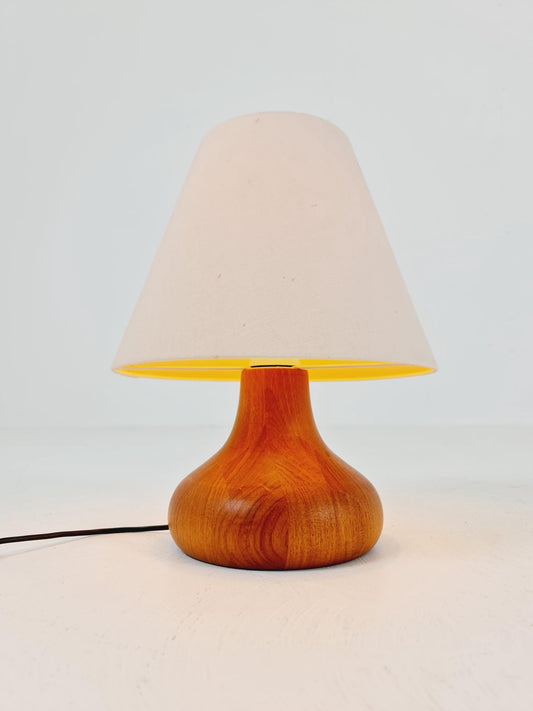 Mid century solid teak table lamp by Domus,1960s