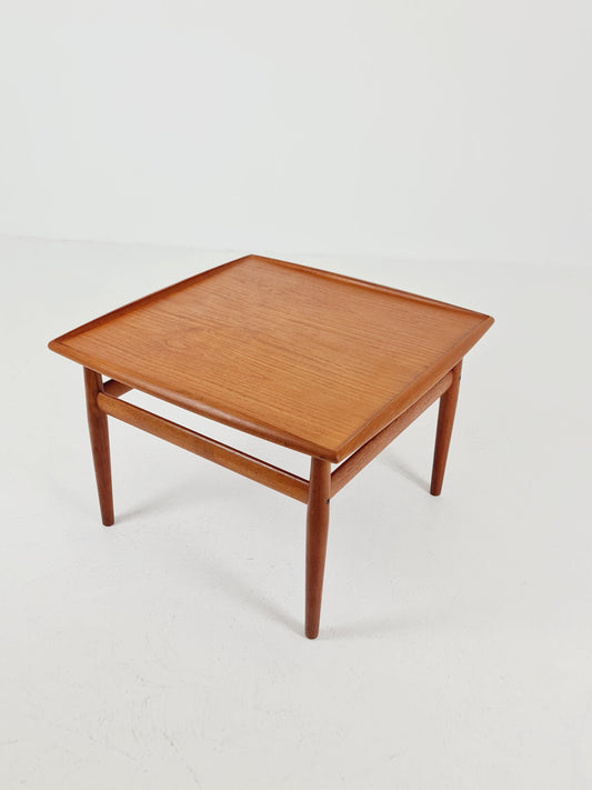 Danish square Teak Coffee Table by Grete Jalk for Glostrup Møbelfabrik, 1960s