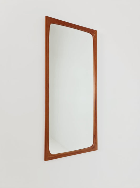Big Danish mid-century Modern wall-mounted mirror, 1960s