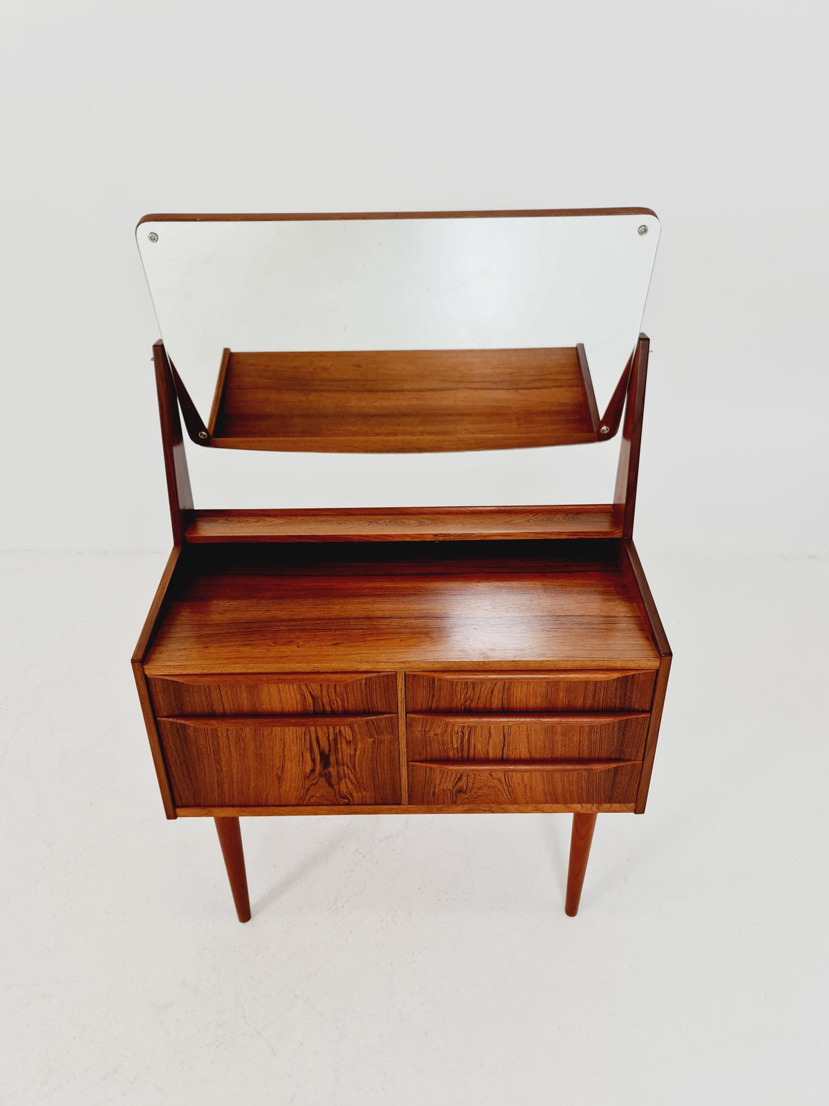 Mid Century Modern Danish Rosewood vanity table/ make up by Cs Odense Furniture, 1960s