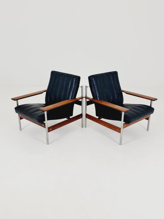 Mid-century Mid-Century Norwegian Easy Chairs by Sven Ivar Dysthe for Dokka Møbler ,1960s– Set of 2