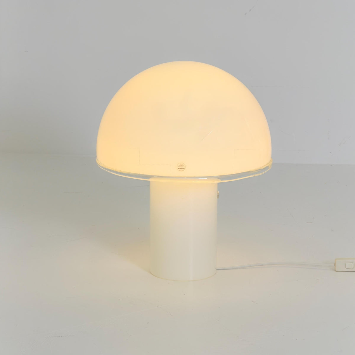 Mid century Artemide Onfale Grande XL Mushroom Table Lamp by Luciano Vistosi, 1990s Italy