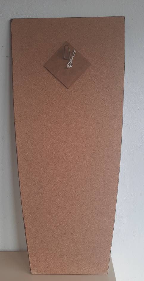 Original kidney asymmetrical vintage mirror from the 60s