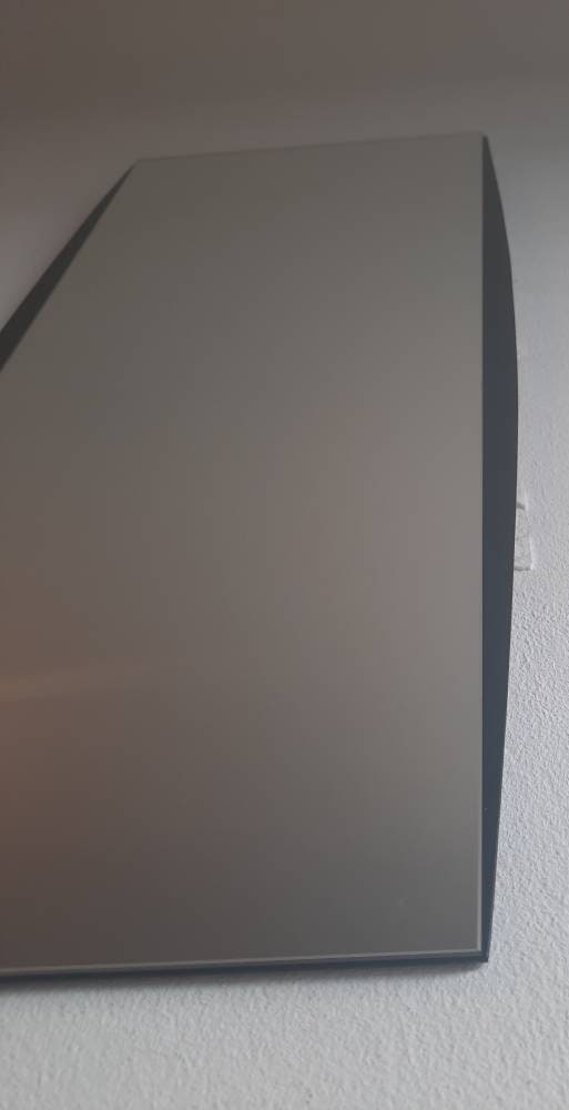 Original kidney asymmetrical vintage mirror from the 60s