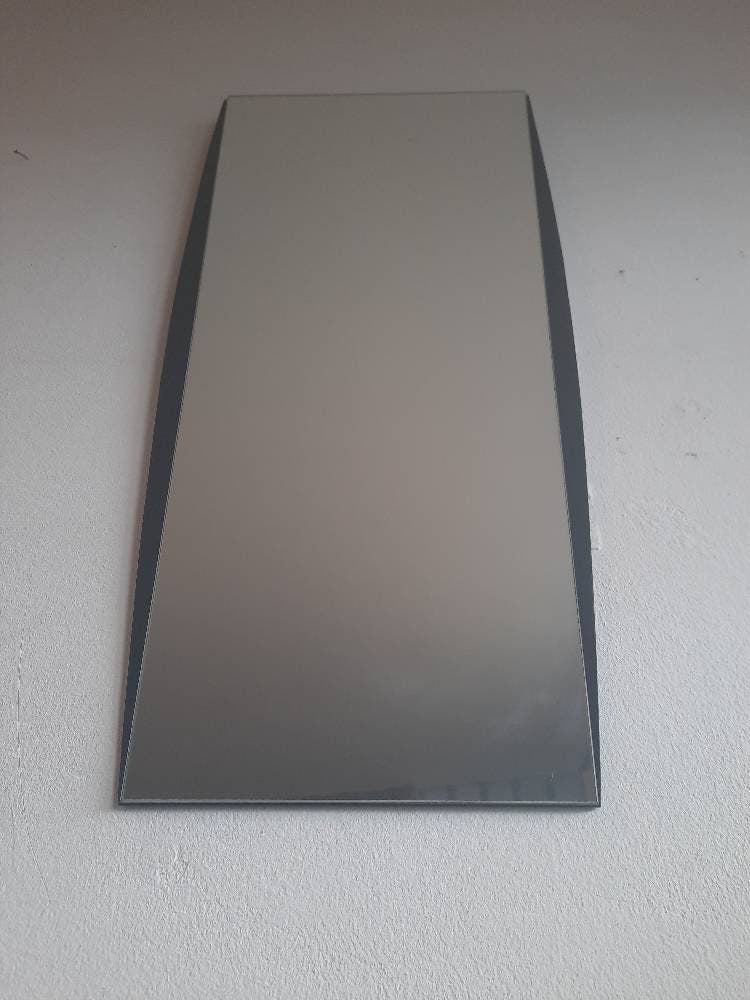 Original kidney asymmetrical vintage mirror from the 60s