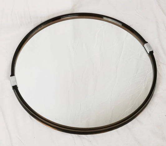 vintage Allibert wall round mirror 1970s