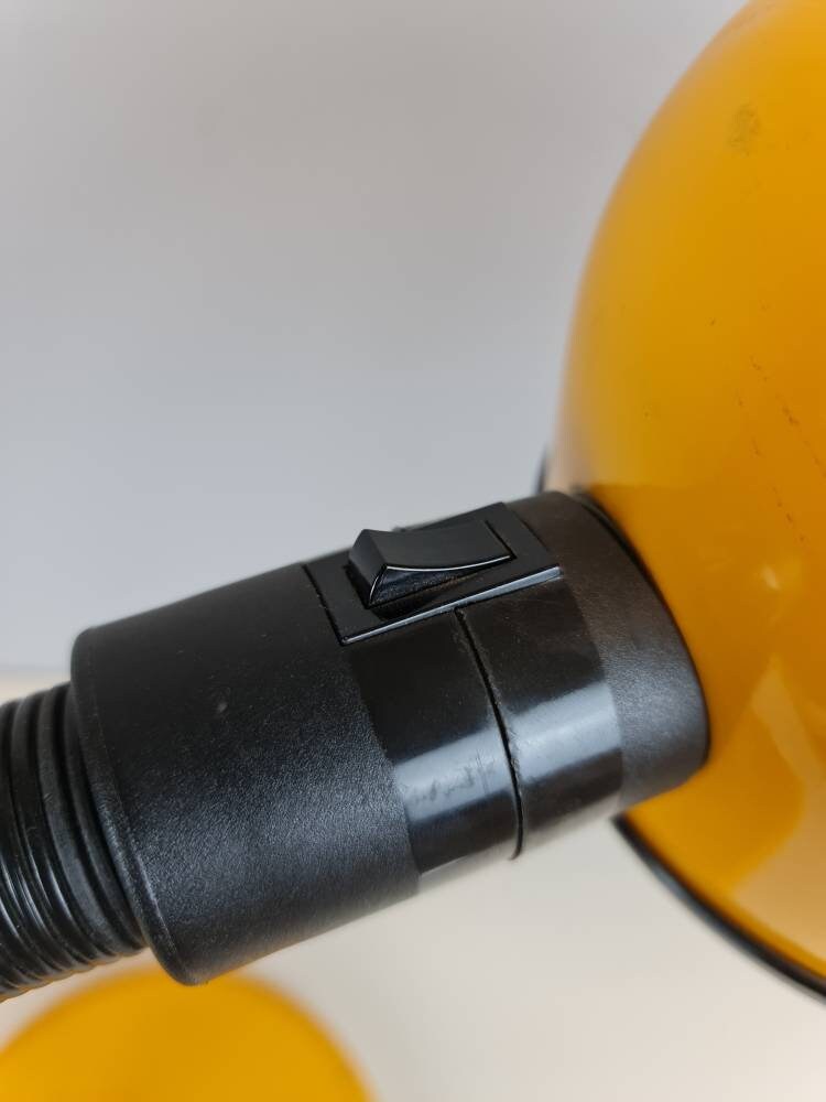 Yellow goose desk plastic lamp Light ,Italy 1970s