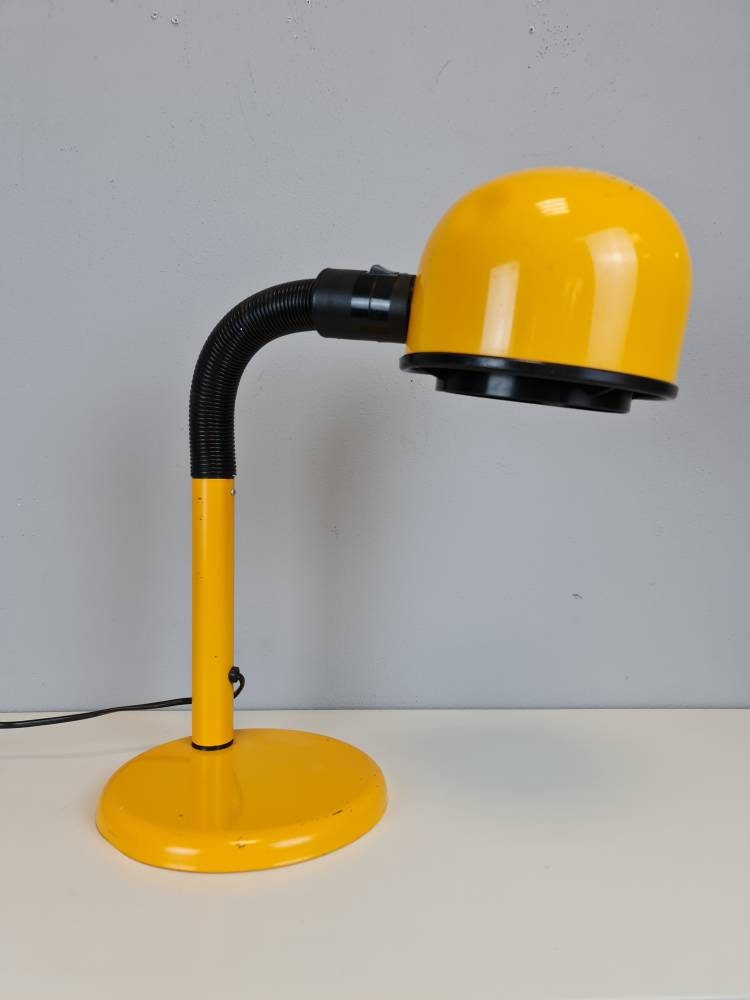 Yellow goose desk plastic lamp Light ,Italy 1970s