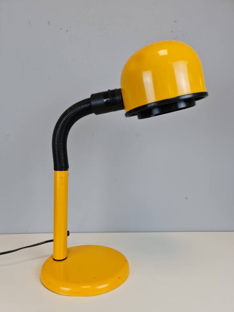 Yellow goose desk plastic lamp Light ,Italy 1970s