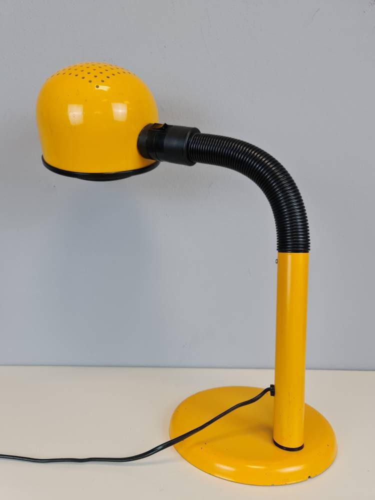 Yellow goose desk plastic lamp Light ,Italy 1970s