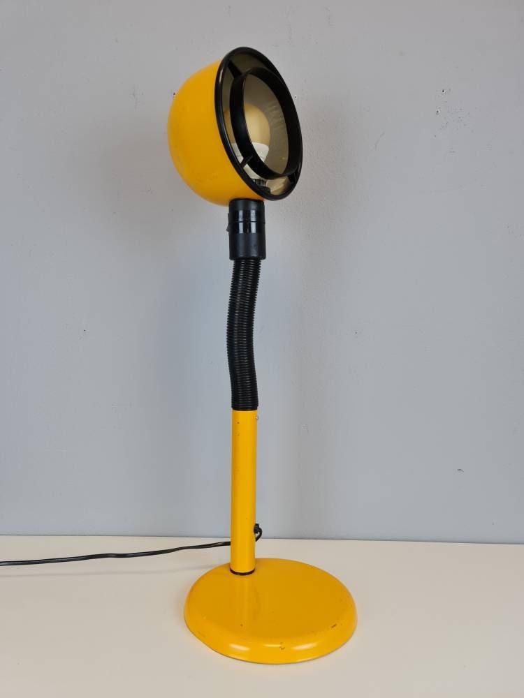 Yellow goose desk plastic lamp Light ,Italy 1970s