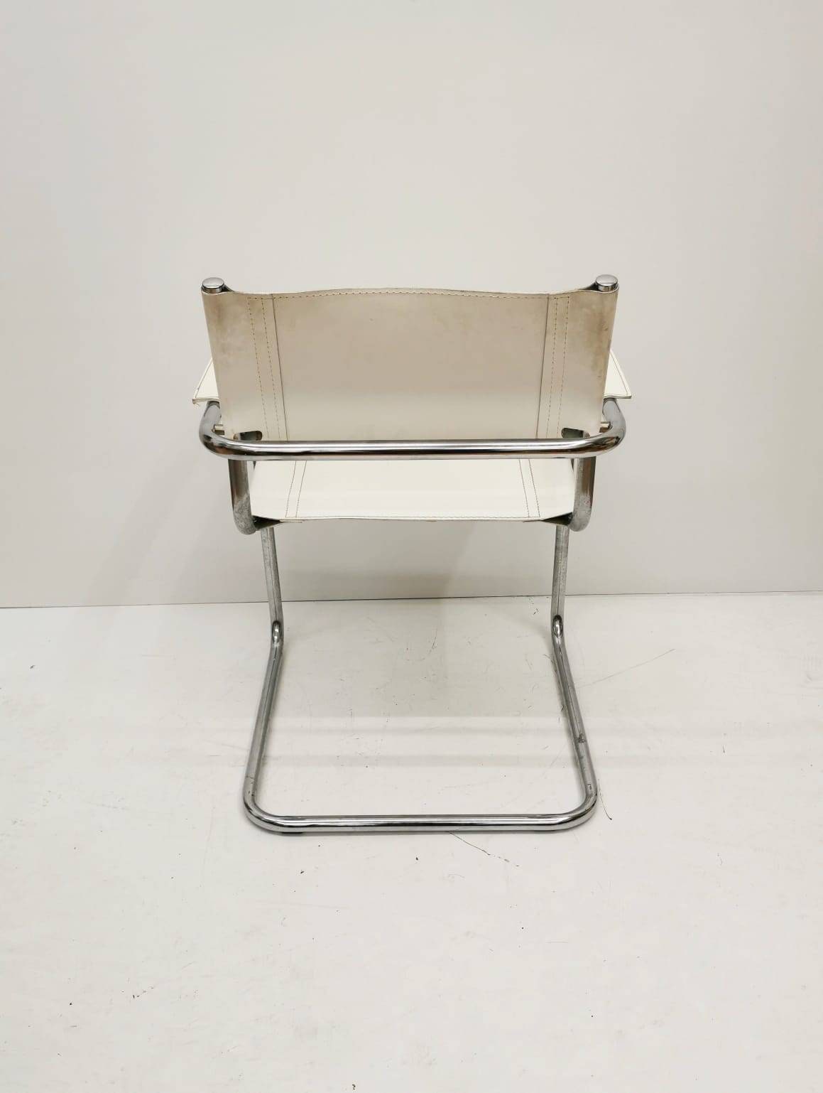 1 of 2 Model MG5 Centro Studi desk chair by Mart Stam & Marcel Breuer for Matteo Grassi, 1970s