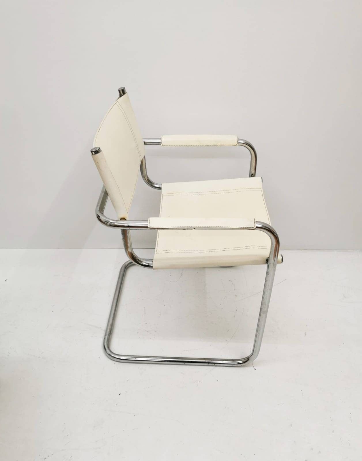 1 of 2 Model MG5 Centro Studi desk chair by Mart Stam & Marcel Breuer for Matteo Grassi, 1970s