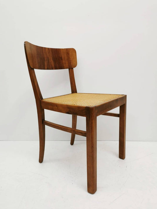 Mid century Rattan wooden chair Austria 1960s