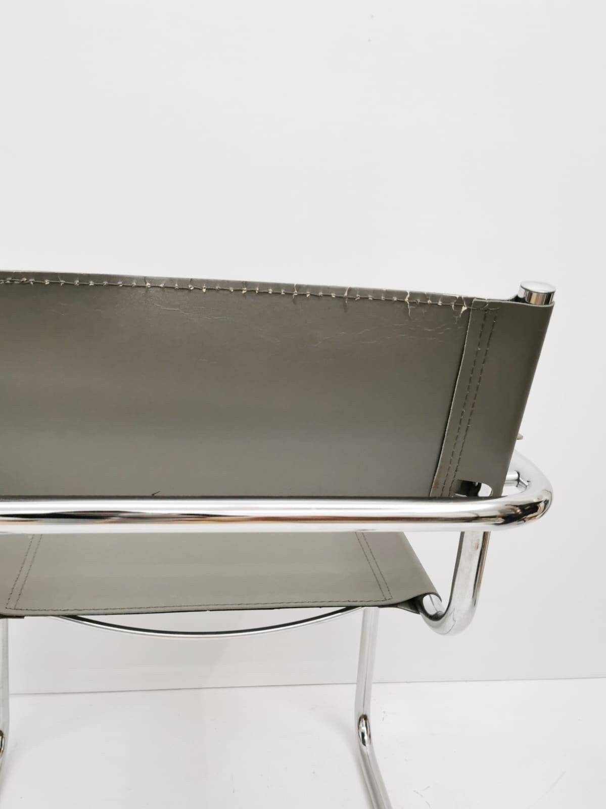 1 of 2 Model MG5 Centro Studi desk chair by Mart Stam & Marcel Breuer for Matteo Grassi, 1970s