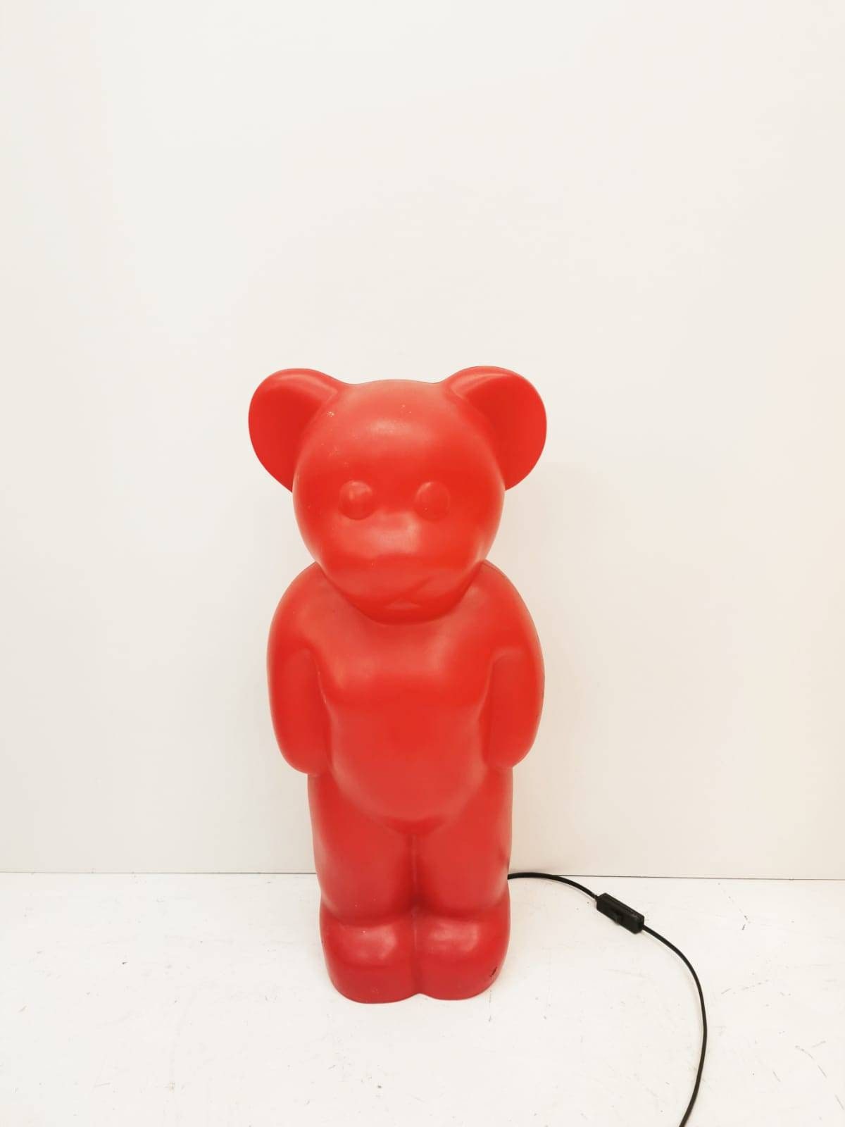 space age Lumi bear german by heico or Flötotto, Haribo Bear lamp vintage Night Lamp From 1970'S retro Children Lighting