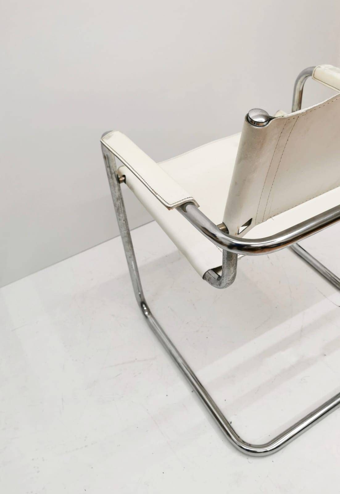 1 of 2 Model MG5 Centro Studi desk chair by Mart Stam & Marcel Breuer for Matteo Grassi, 1970s