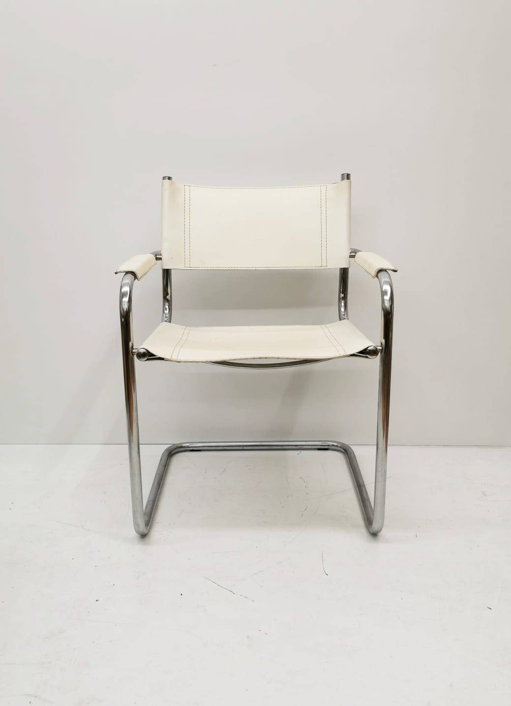 1 of 2 Model MG5 Centro Studi desk chair by Mart Stam & Marcel Breuer for Matteo Grassi, 1970s