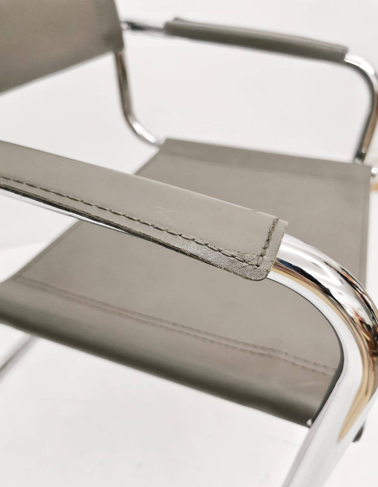 1 of 2 Model MG5 Centro Studi desk chair by Mart Stam & Marcel Breuer for Matteo Grassi, 1970s