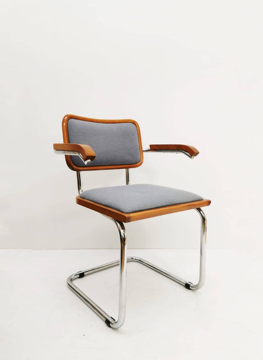 Marcel Breuer B32 upholstered Cesca Armchair, bauhaus design by Bene