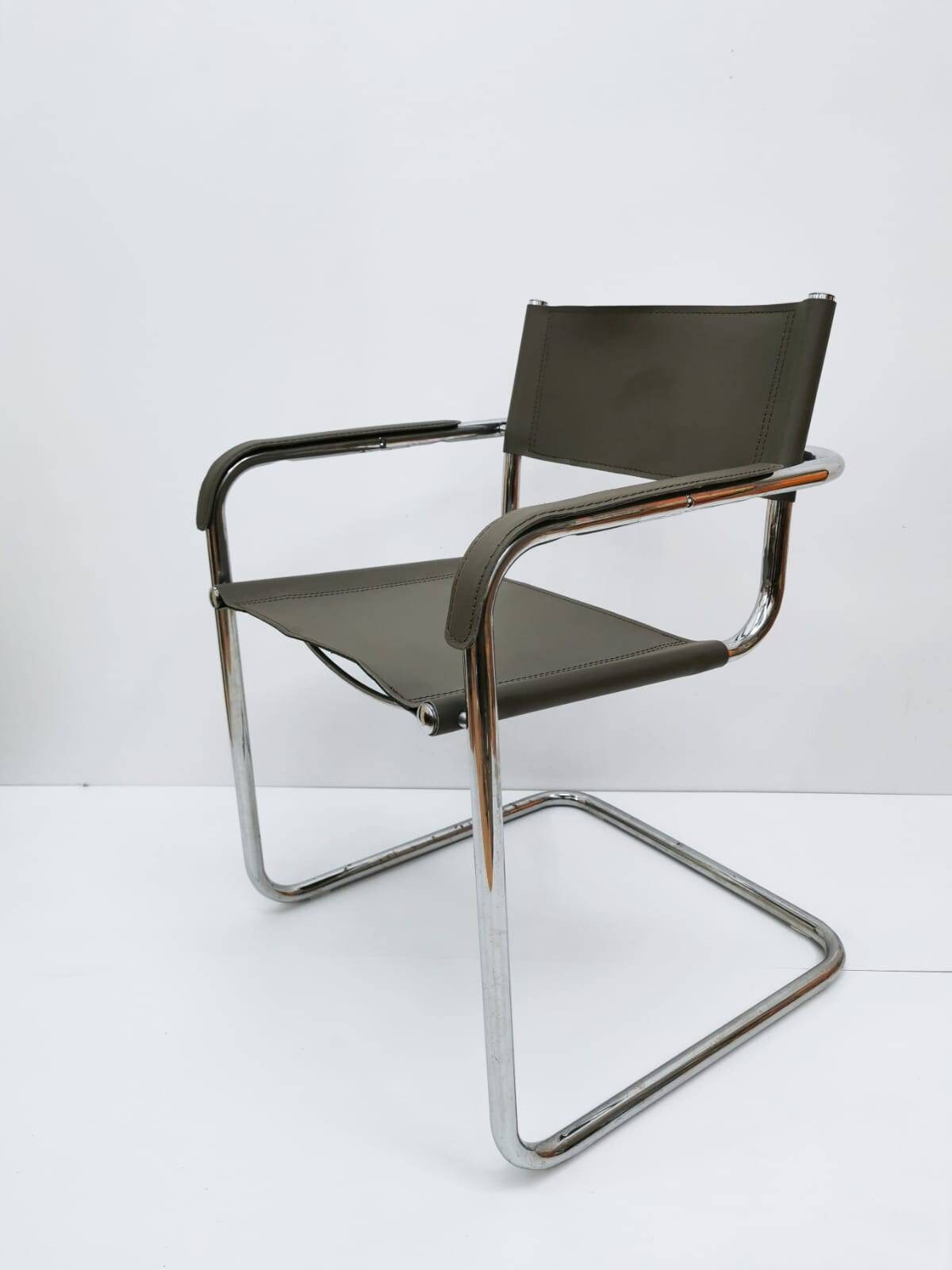 1 of 2 Model s34 Centro Studi desk chair by Mart Stam & Marcel Breuer for Matteo Grassi, 1970s