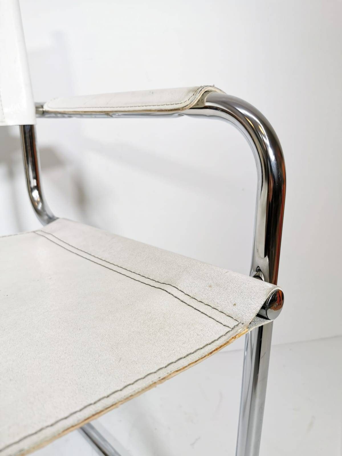 1 of 4 Model Studi bauhaus desk chair by Mart Stam & Marcel Breuer Italy 1970s