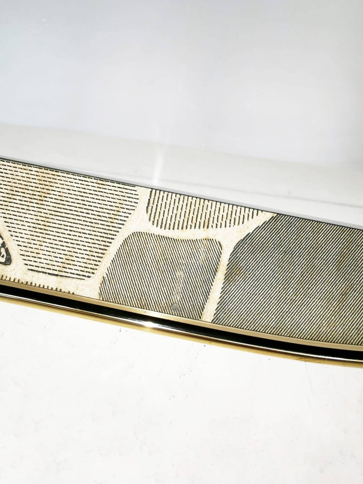 Mid Century asymmetric mirror Original kidney mirror standard style from the 50s 60s