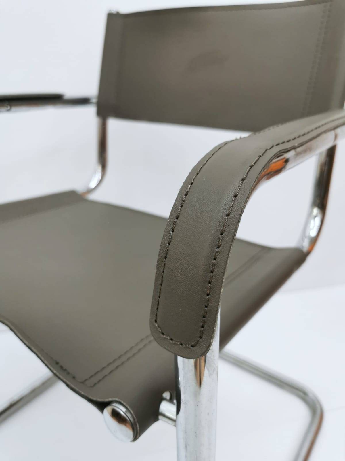 1 of 2 Model s34 Centro Studi desk chair by Mart Stam & Marcel Breuer for Matteo Grassi, 1970s