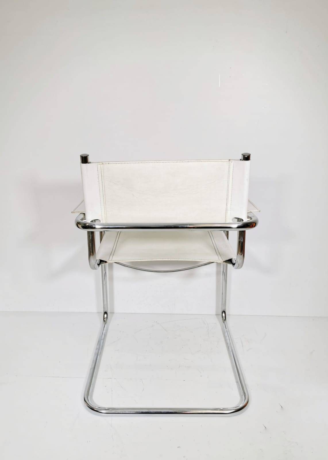 1 of 4 Model Studi bauhaus desk chair by Mart Stam & Marcel Breuer Italy 1970s