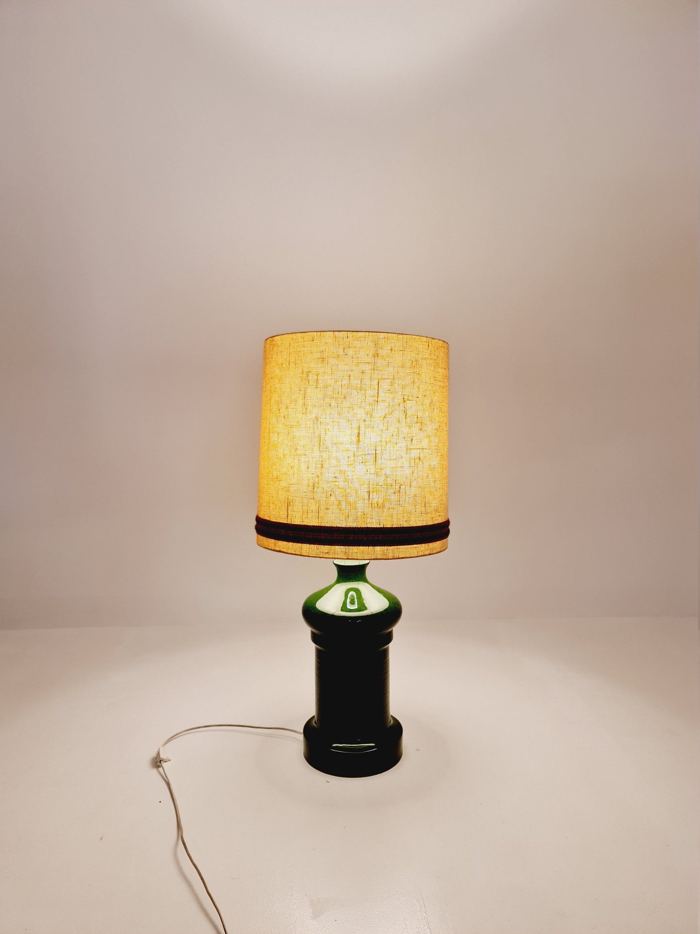 Large German table lamp ceramic base original 60s/70s, Space age design