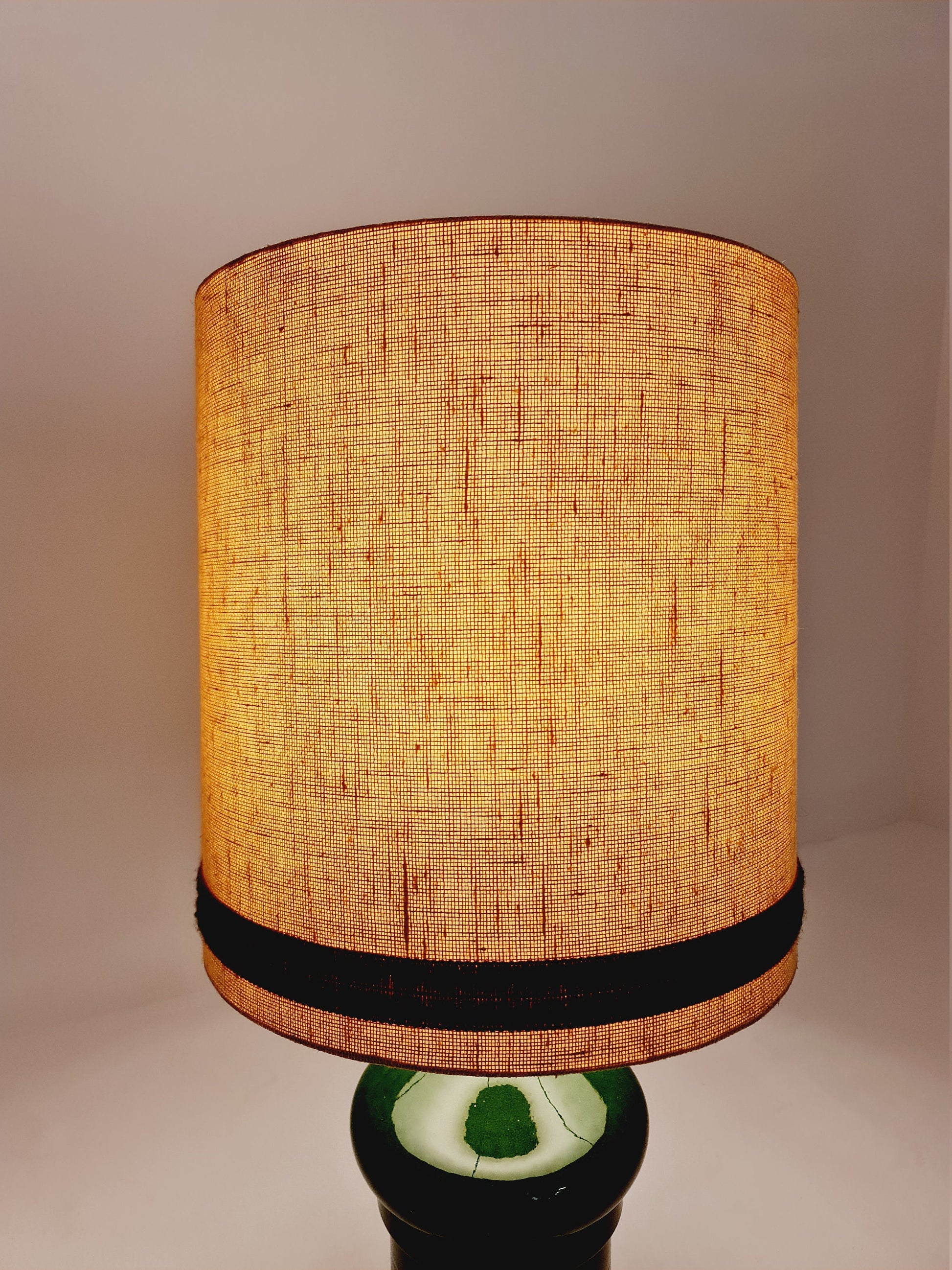 Large German table lamp ceramic base original 60s/70s, Space age design