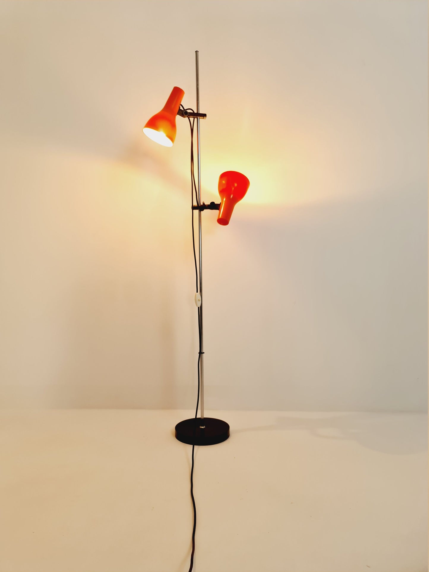 Space age orange floor lamp, Germany, 1970s