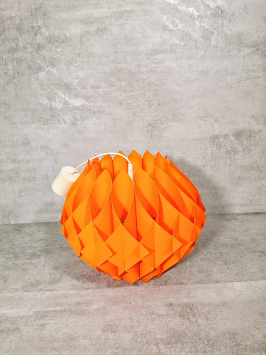 Vintage orange Butterfly xl size Pendant Lamp by Lars Schiøler for Hoyrup, 1960s , Denmark